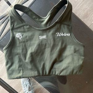 Darc Sport She Womens hunter green medium sports bra